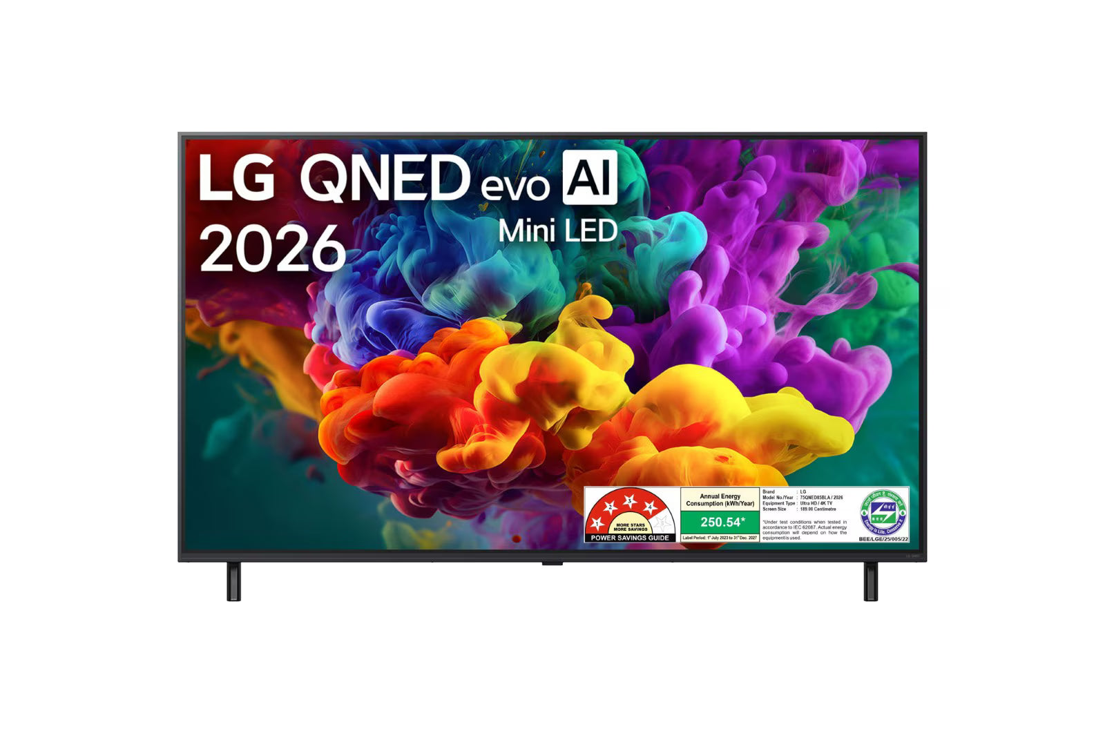 LG 75QNED85BLA 189 cm (75) LG QNED evo AI 4K MiniLED TV 75QNED85BLA with α8 AI Processor Gen3, with HDR10 Pro 2026 Mahajan Electronics Online