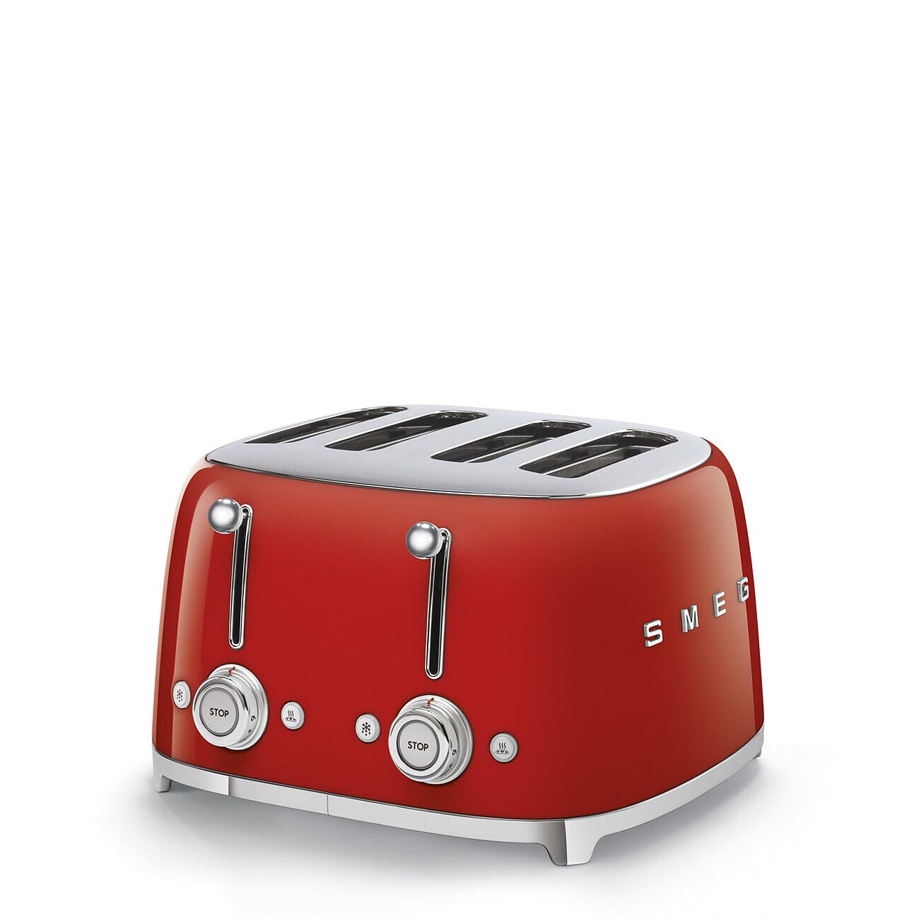 SMEG TSF03RDEU| Toaster 4 slices 50's Style | Colour : Red Mahajan Electronics Online