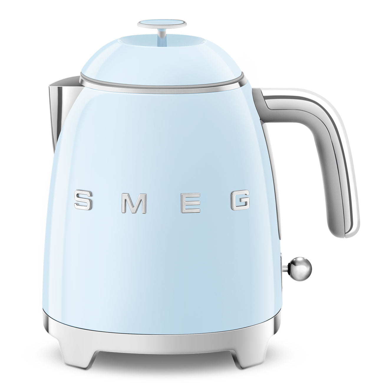 SMEG KLF05PBEU Mini 50's Retro Style 3 Cup Electric Kettle with Double Wall Anti Slip Base and Water Level Indicator (Blue) Mahajan Electronics Online
