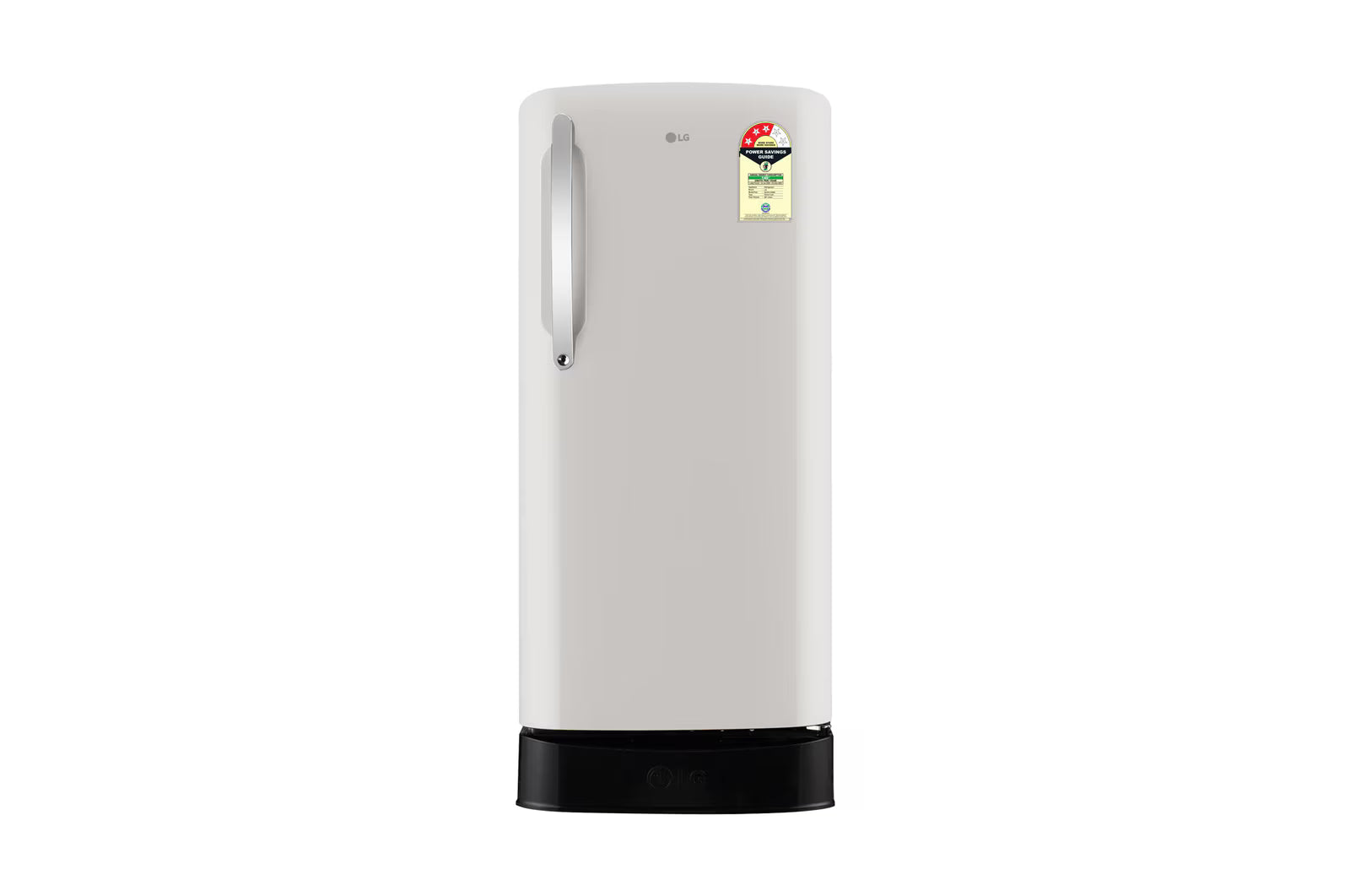 LG GLD2136ZHNB 201 L Single Door Refrigerator, Base Stand Drawer, Direct Cool, Smart Inverter Compressor, Natural Beige, 3 Star Mahajan Electronics Online