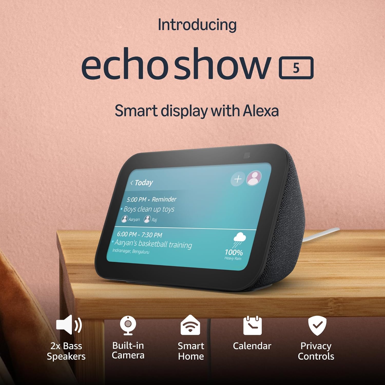 Amazon Echo Show 5 (3rd Gen) Smart Display with Alexa | Smart Home