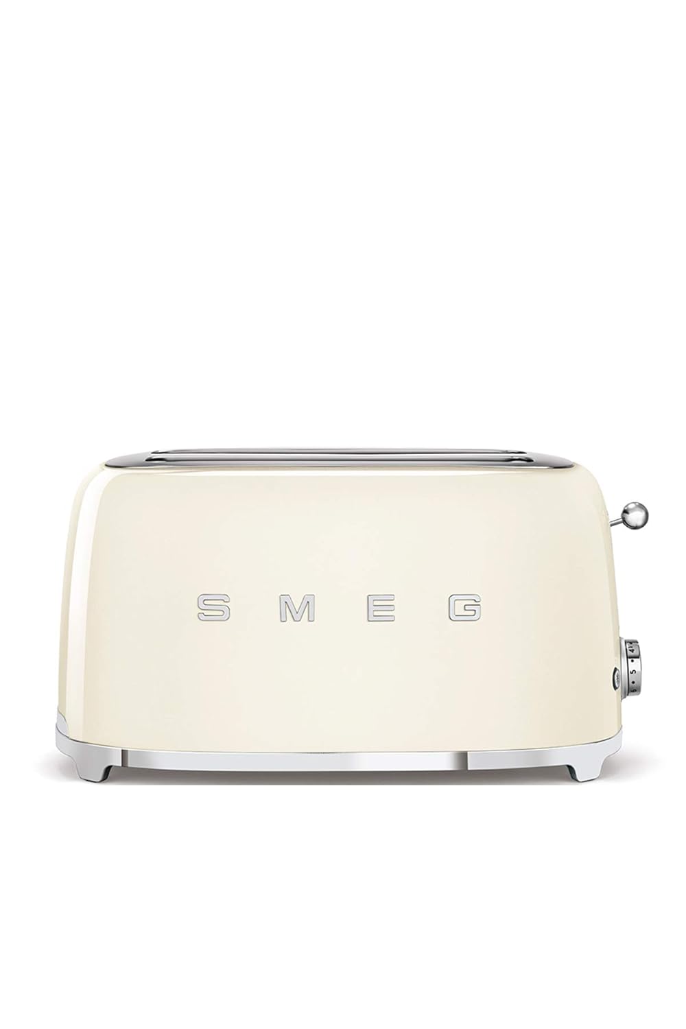 Smeg TSF01CREU Toaster, 2 Extra Wide Slot for 4 Slices, Original Italian Brand, Auto Center for Even Browning, Smart Crumb Tray Drawer, Multi-Use: Defrost, Reheat & Bagel, 6 Toast Levels, 1500W, Cream Mahajan Electronics Online