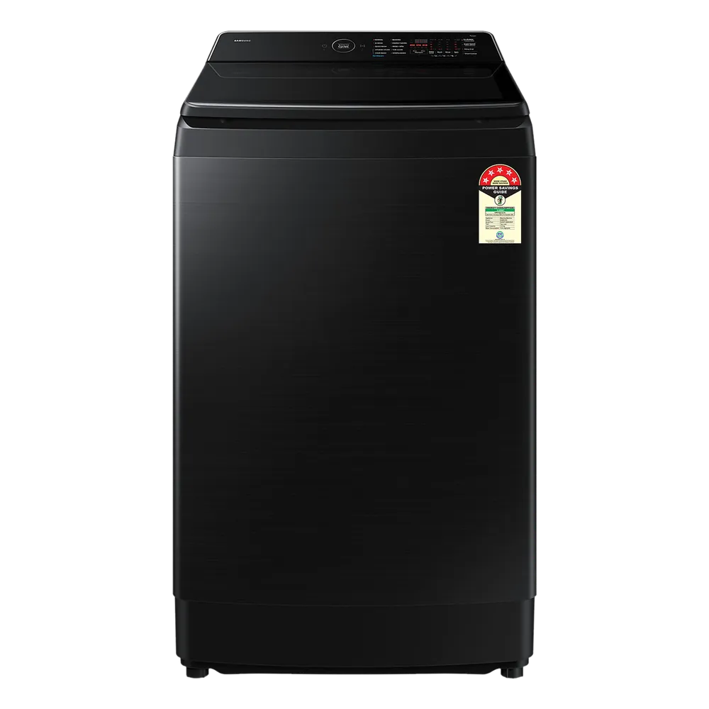 SAMSUNG WA80F12B6BTL 12 kg 5 Star Wi-Fi Inverter Fully Automatic Top Load Washing Machine ( AI VRT+ Technology, Black Caviar) Mahajan Electronics Online