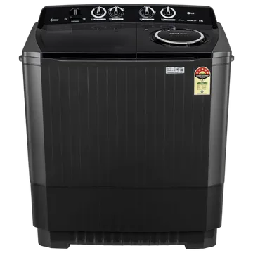 LG P8535SLMZ 8.5Kg Semi Automatic Top Load Washing Machine, Roller Jet Pulsator + Soak, Full Black Mahajan Electronics online