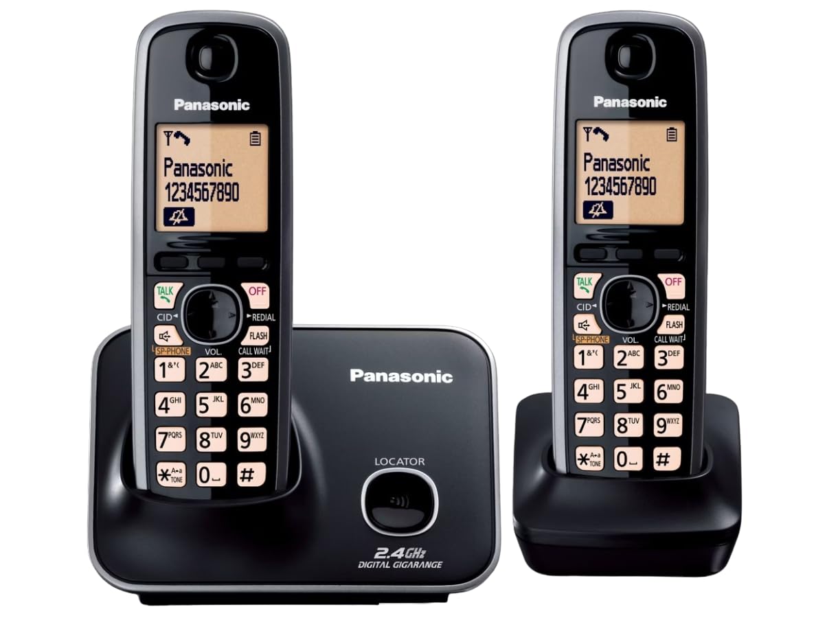Panasonic Single Line 2.4GHz KX-TG3712SXB Digital Cordless Telephone (Black) Panasonic – Mahajan Electronics Online.