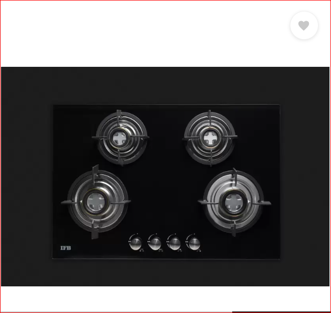 IFB 78-GCI4B BUILT IN HOB Glass Automatic Hob  (4 Burners) Mahajan Electronics Online