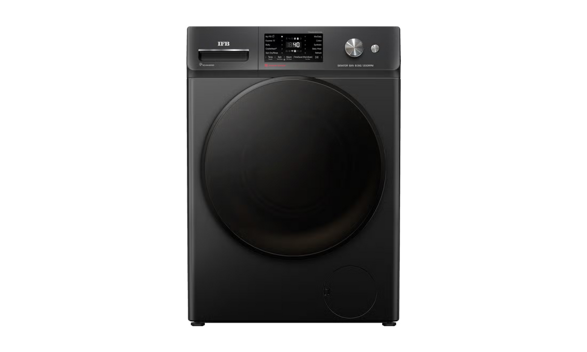 IFB Senator BXN 8012K CMS 8 Kg 5 Star AI Front Load Washing Machine with PowerSteam, Steam Refresh & Wi-Fi, Black 2026 – Mahajan Electronics Online.