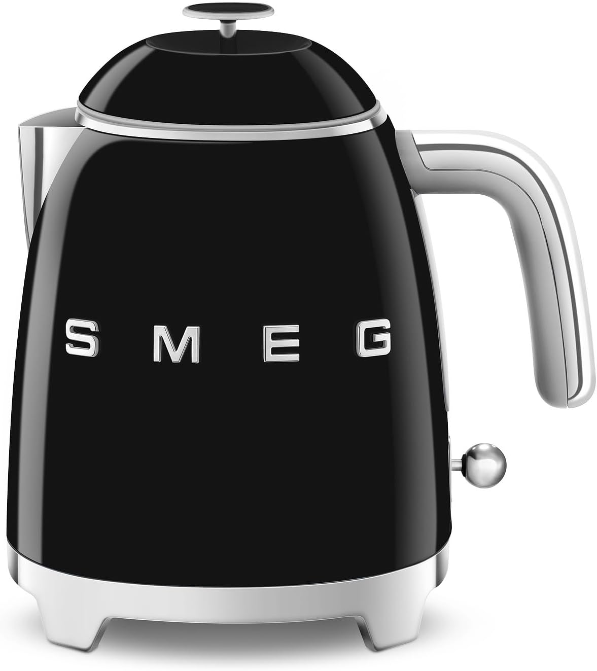 SMEG KLF05BLEU Mini 50's Retro Style 3 Cup Electric Kettle with Double Wall Anti Slip Base and Water Level Indicator (Black) Mahajan Electronics  Online