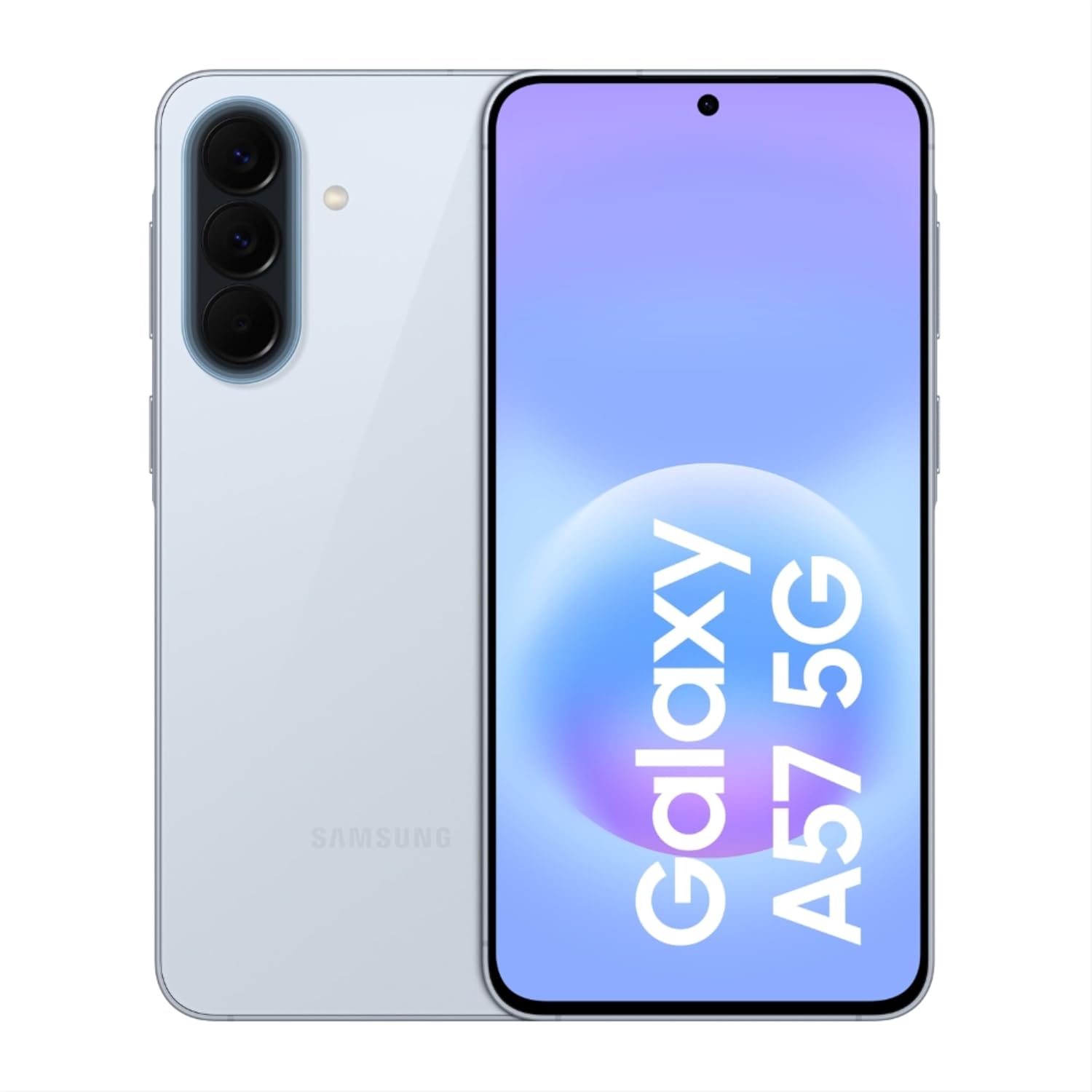 Samsung Galaxy A57 5G (Awesome Icyblue, 8GB RAM, 256GB Storage), Agentic AI, Triple Camera with Nightography Video, 2 Days Battery Life, 6 Gen OS Upgrades, IP68, 6.9mm Sleek, with No Cost EMI Mahajan Electronics Online