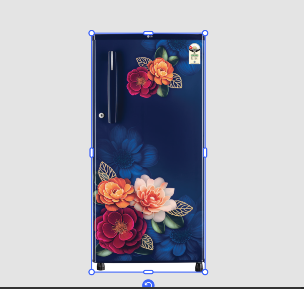 LG GLD1915WOBK 185 L Single Door Refrigerator with Toughened Glass Shelves, Direct Cool, Blue klase, 1 Star