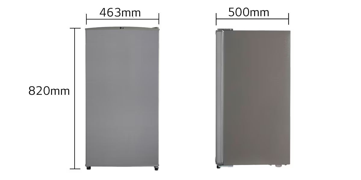 LG GL-M131RDSB 90L, 1 Star, Direct Cool Single Door Mini Refrigerator with Door basket, Chiller Tray, Freezer Section - Compact Size - Ideal for Home, Office and Dorm Rooms ( Dazzle Steel) Mahajan Electronics Online