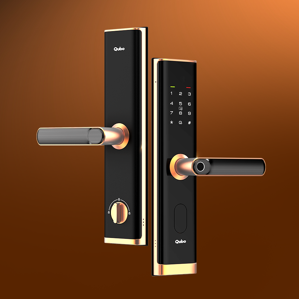 QUBO-SMART DOOR LOCK-NOVA COPPER (OC-HLM07CU1) Mahajan Electronics Online