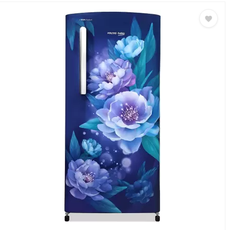 Voltas Beko 175 L Direct Cool Single Door 1 Star Refrigerator (PEONY BLUE, RDC208E/S0PBE0M0000GD) - Mahajan Electronics Online