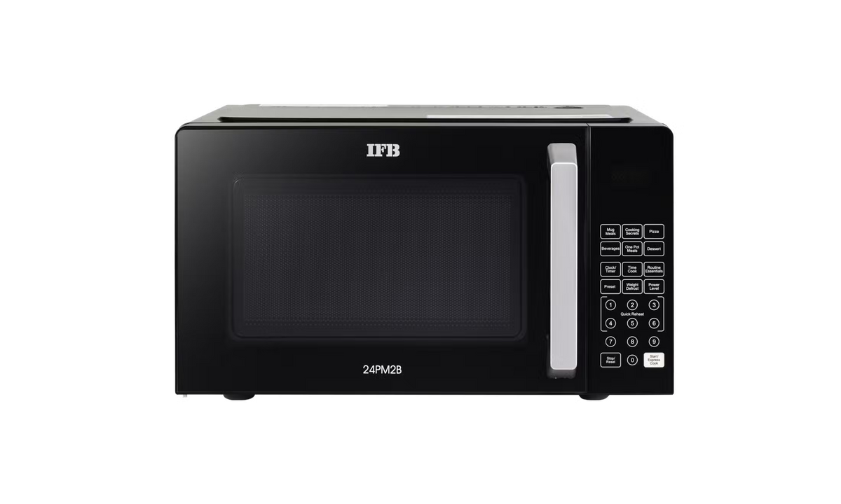 IFB 32PM2B 32L Solo Microwave Oven with 69 Auto Cook Menus ( Black, Mug Recipes, Steam Clean, Auto Reheat, Preset Timer, Power Save, Child Safety Lock, 10 Power Levels) IFB