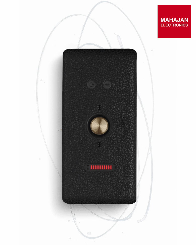Marshall Emberton III Compact Portable Bluetooth Speaker with 360-Degree Sound, 32+ Hours Playtime & IP67 (Vintage Black) – Mahajan Electronics Online.