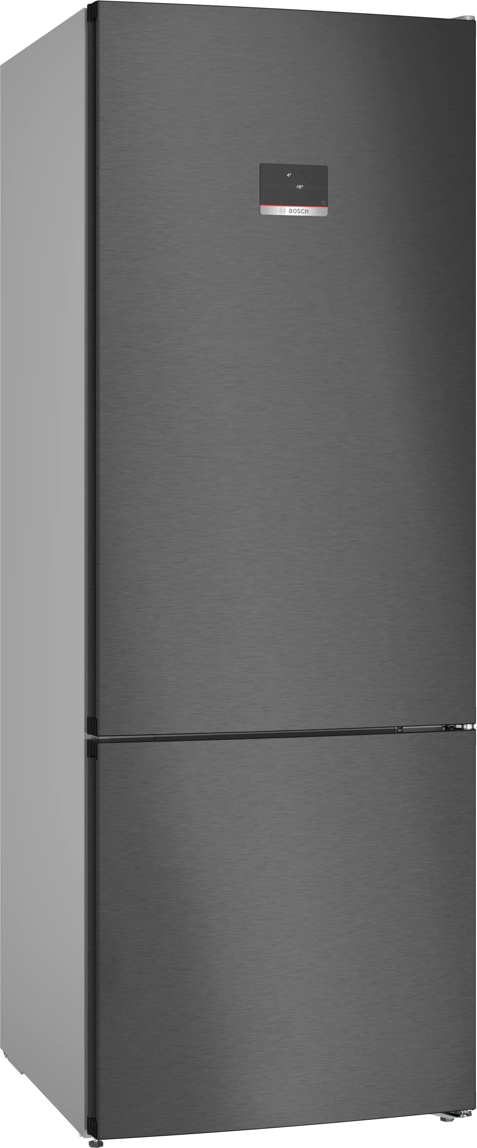 Bosch KGN56CX41I free-standing fridge-freezer with freezer at bottom 559L Black stainless steel Mahajan Electronics Online