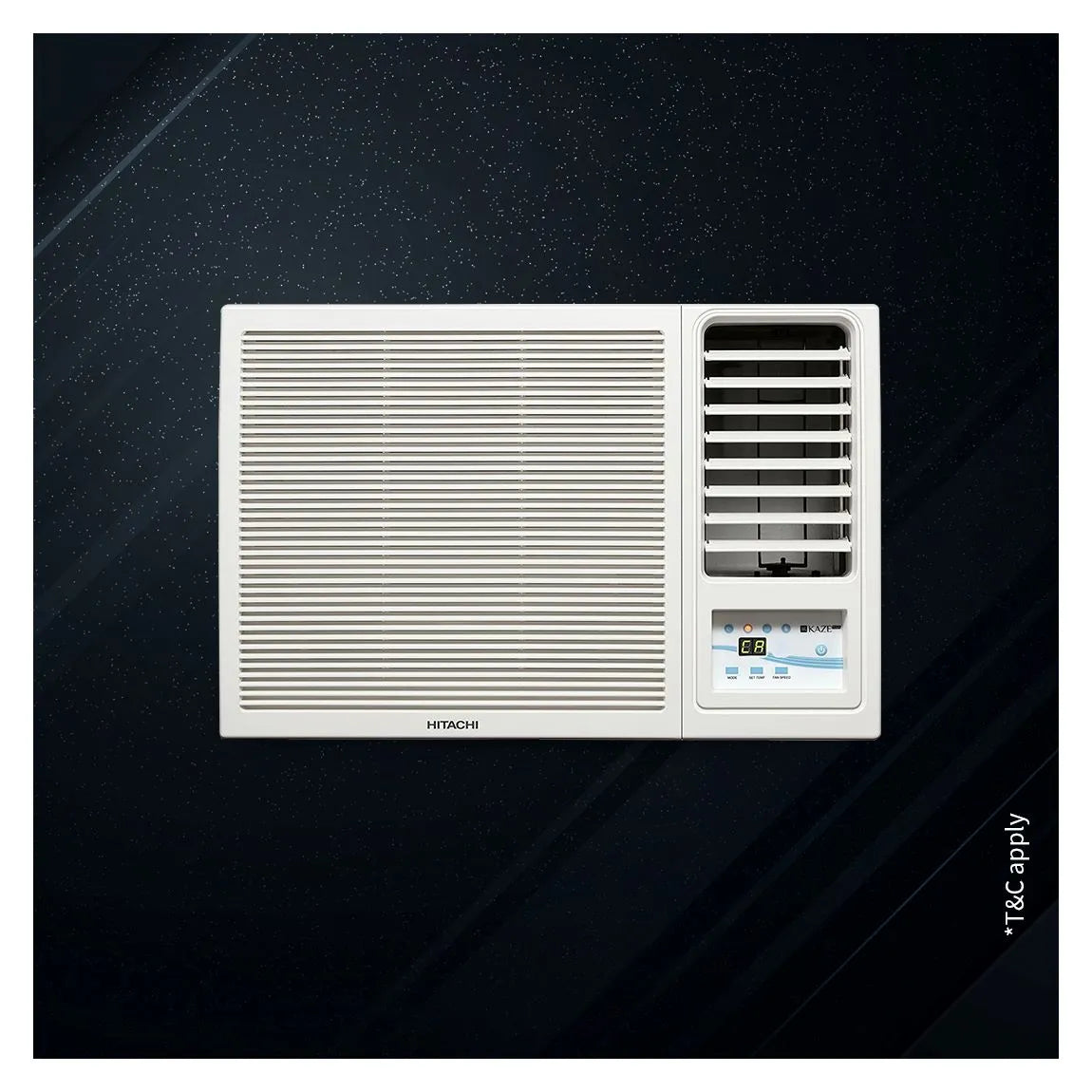 Hitachi RAW318HHEO 1.5 Ton Class 3 Star, Window Expandable Inverter AC (100% Copper, 100% cooling at 43 degree Celsius, White) Mahajan Electronics Online