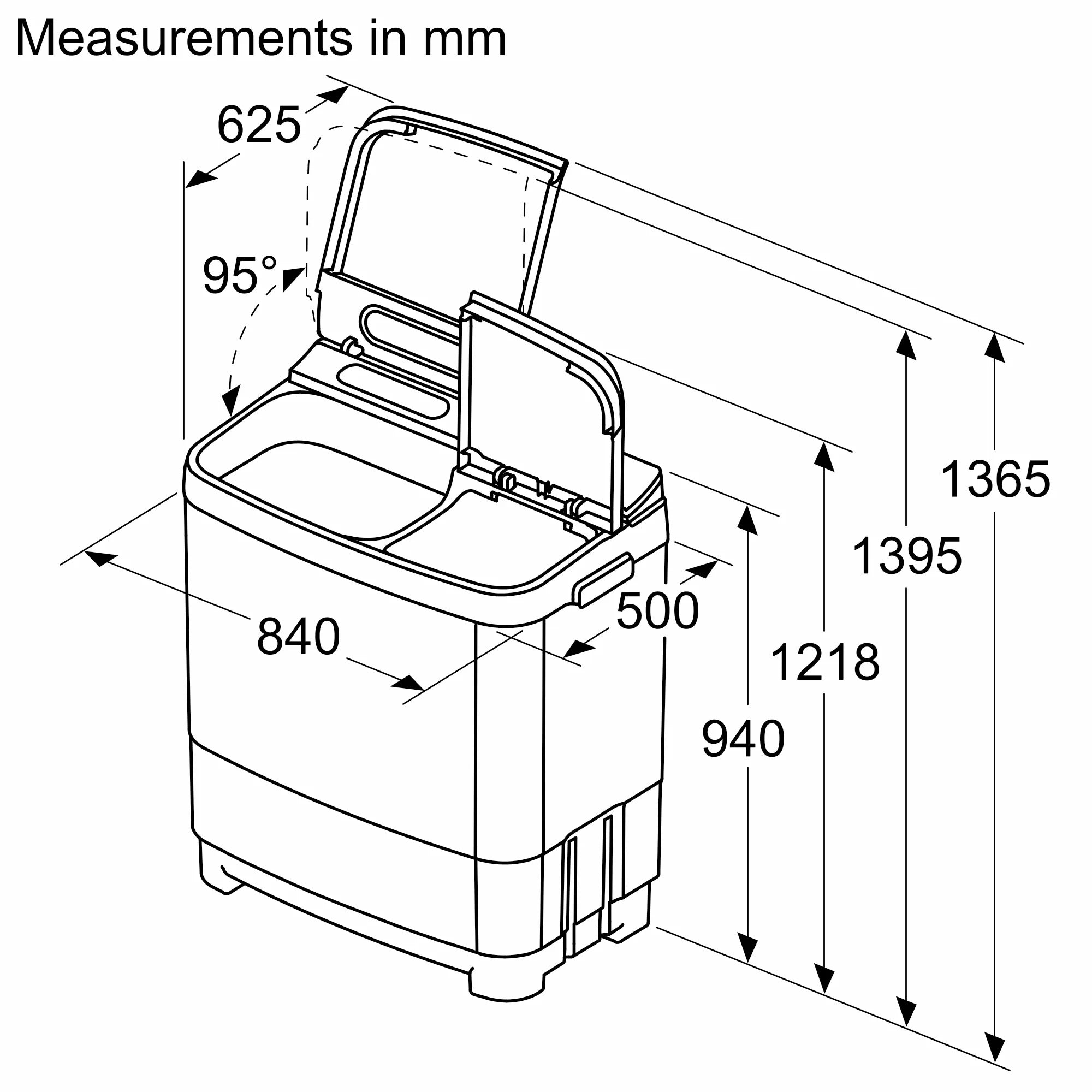 Bosch WJG803T0IN Series 6 Semi-automatic Top loader 8 kg 1300 rpm