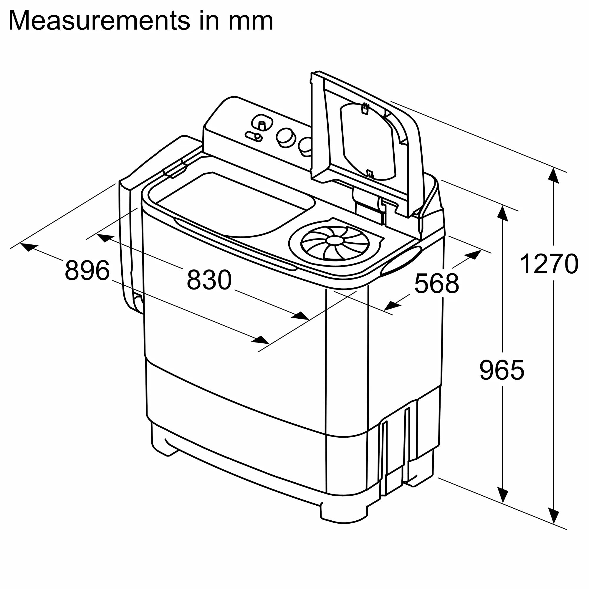 Bosch WJZ115D0IN Series 2 Semi-automatic Toploader 11 kg 1300 rpm Mahajan Electronics Online