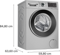 BOSCH WGA2341SIN Series 4 washing machine, front loader 8 kg 1400 rpm Mahajan Electronics online