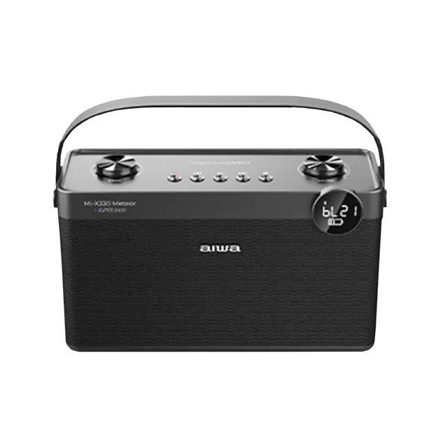 Aiwa MI-X330 Meteor 60W Portable Bluetooth Speaker (Bass Booster, Black) - Mahajan Electronics Online