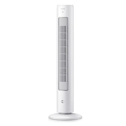 Philips CX 5535/00 White High Performance Bladeless Technology Tower Fan with Touchscreen Panel and Remote Control, Quiet Operation