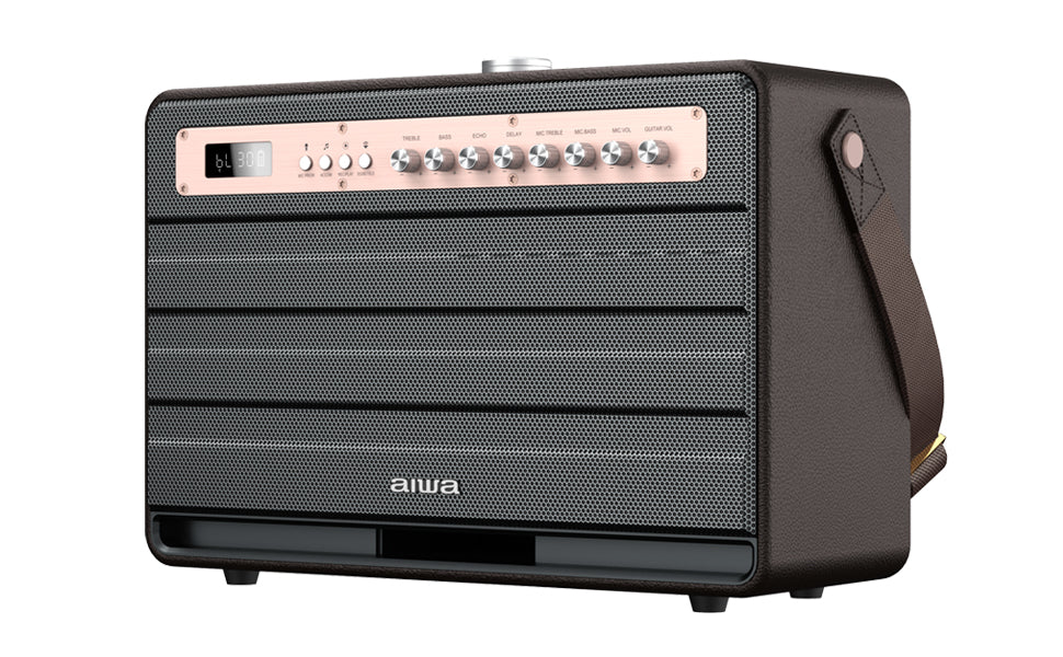 Aiwa MI-X450 Pro Enigma high Efficiency Audio with Retro Styling, Rose Gold, Medium