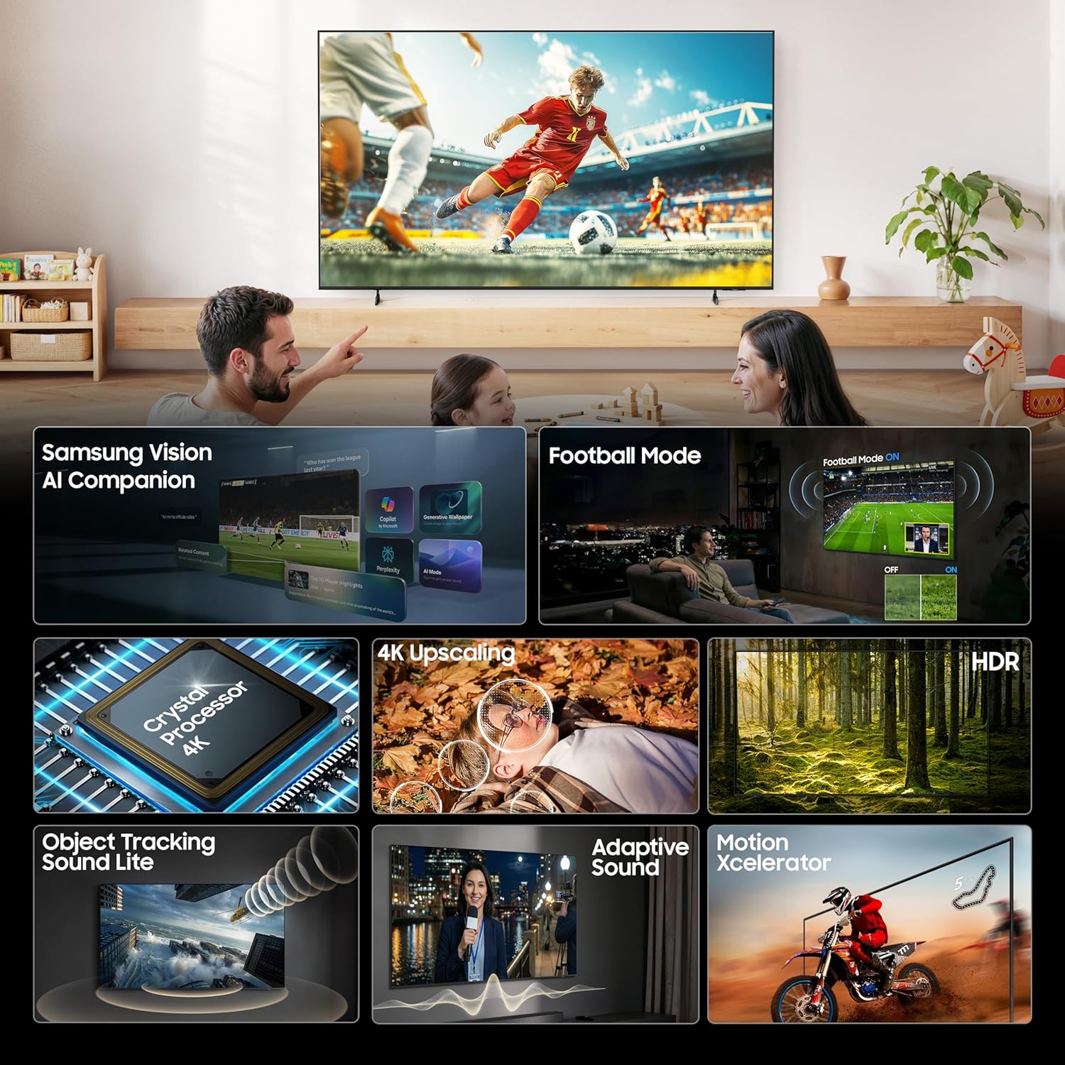 Samsung  UA85U8300HULXL 85 Inch 4K Ultra HD Smart LED TV | Crystal Processor 4K, HDR10+ Mahajan Electronics Online