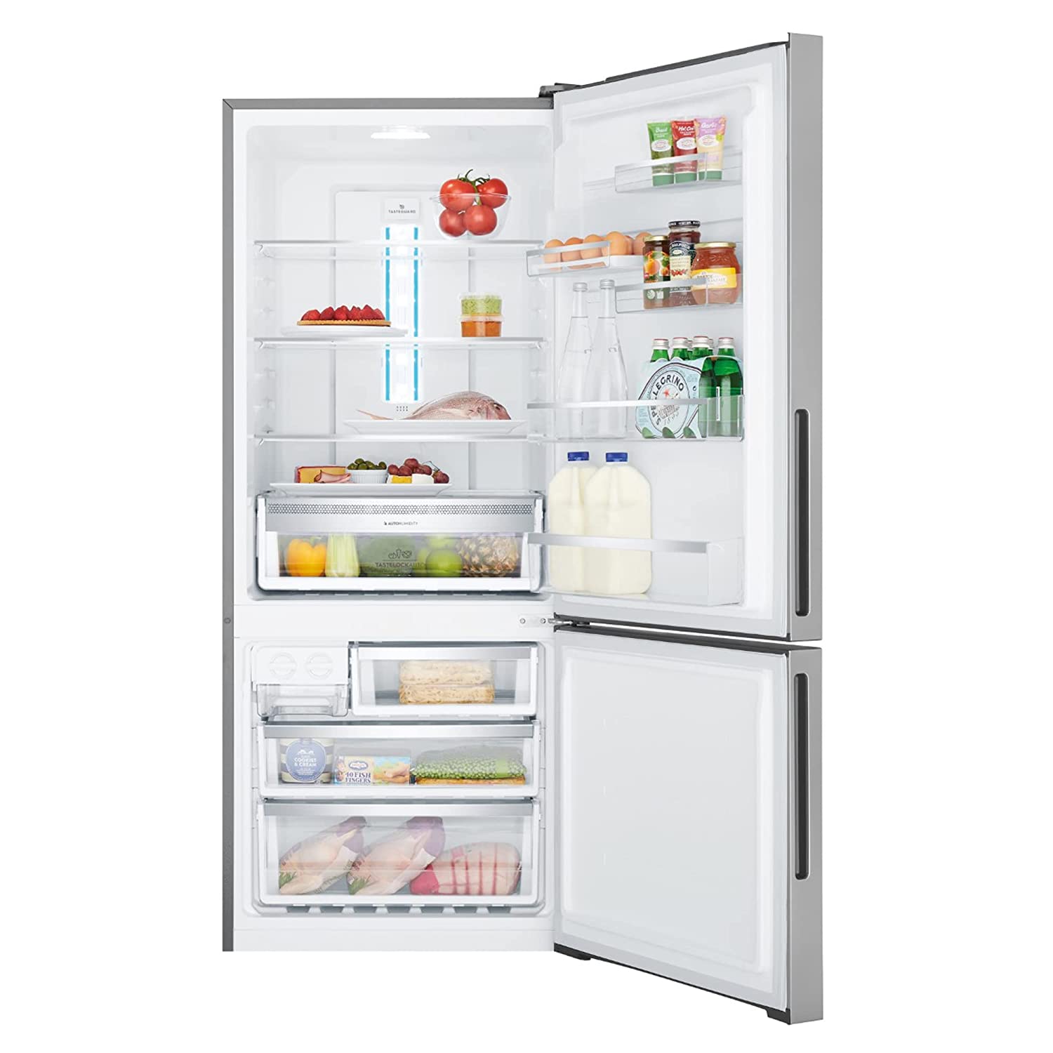 ELECTROLUX 496L Frost Free Invertor Double Door Refrigerator, Bottom Freezer, Taste Lock Auto & Taste Guard Technology, Stainless Steel, Ultimate Taste 500, EBE5302C-S