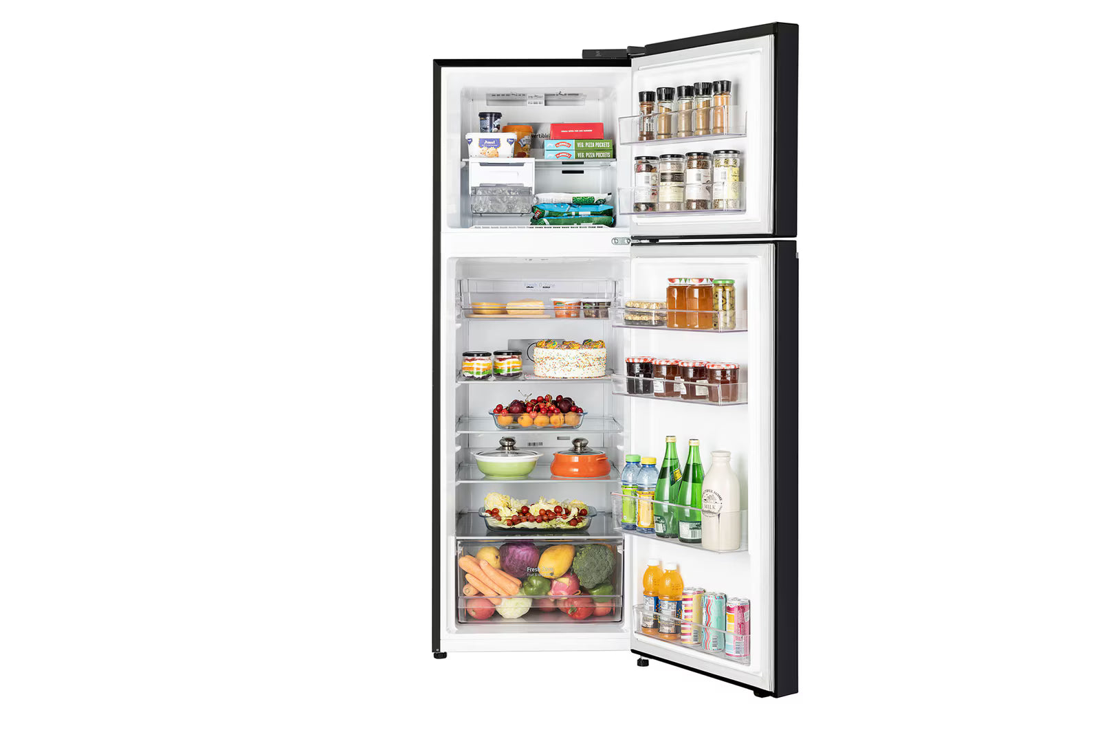LG GLT3426SNES 343L 2 Star Frost Free Double Door Convertible Refrigerator (Ebony Sheen) LG