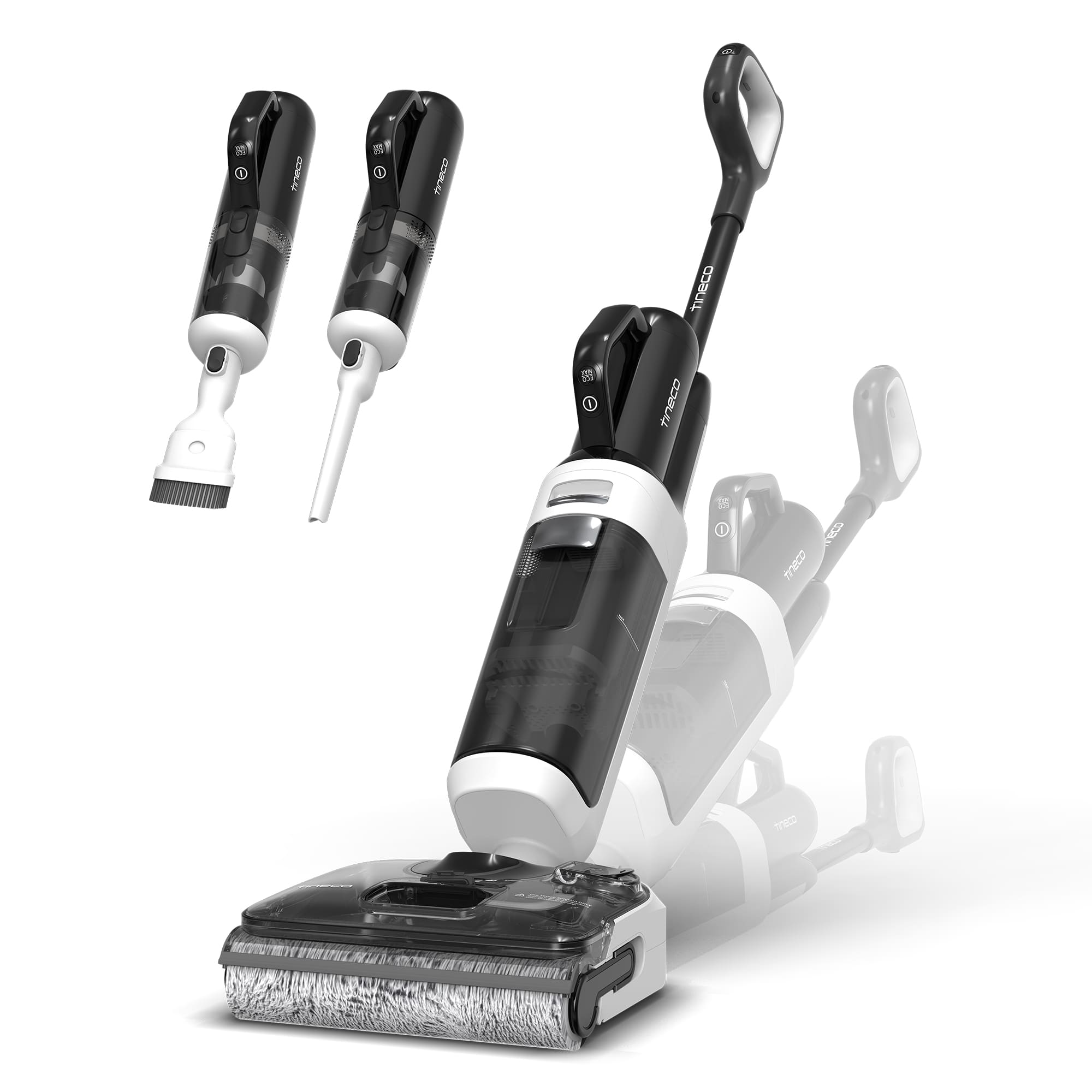 Tineco Floor One Switch S6 Power Kit Cordless Wet & Dry Vacuum Cleaner, 5-in-1 Smart Multi-Function Mop, 180° Lay-Flat Design, FlashDry Self-Cleaning, Anti-Tangle Roller, Dual-Edge, 2-Year Warranty Tineco