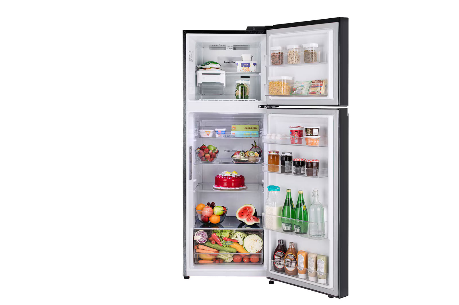 LG GL-T342TESX 322L Double Door Refrigerator, LG ThinQ, Wifi Convertible +Door Cooling , Ebony Sheen, 3 Star Mahajan Electronics Online