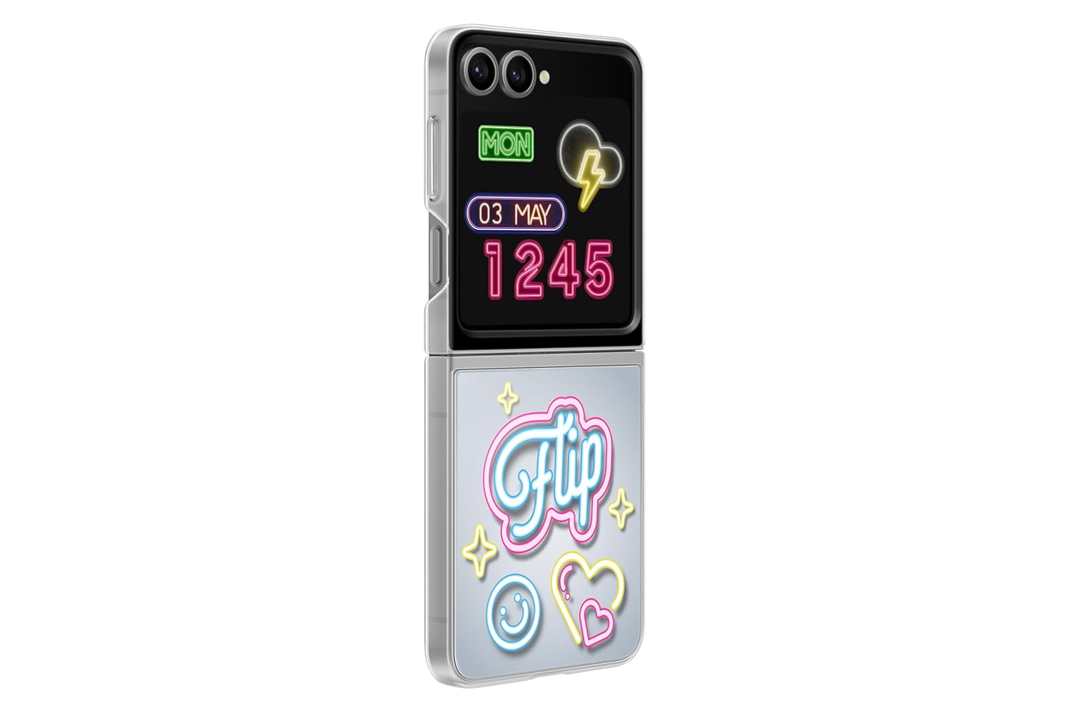 Samsung Galaxy Z Flip6 Flipsuit Case - Neon Card, Gray Mahajan Electronics Online