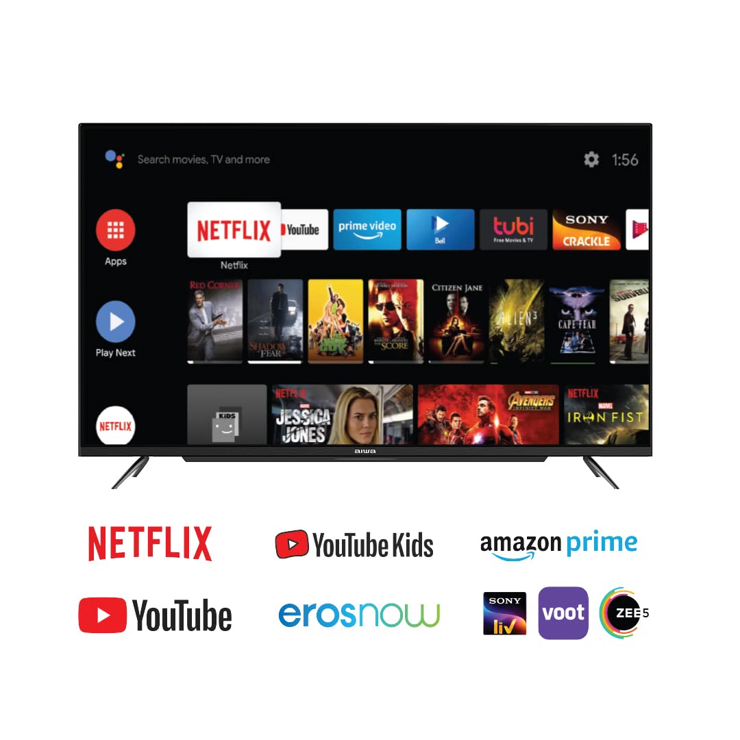 AIWA A43FHDX1 MAGNIFIQ 108 cm (43 inches) FULL HD 1080 Smart Android LED TV | Powered by Android 11 - Mahajan Electronics Online