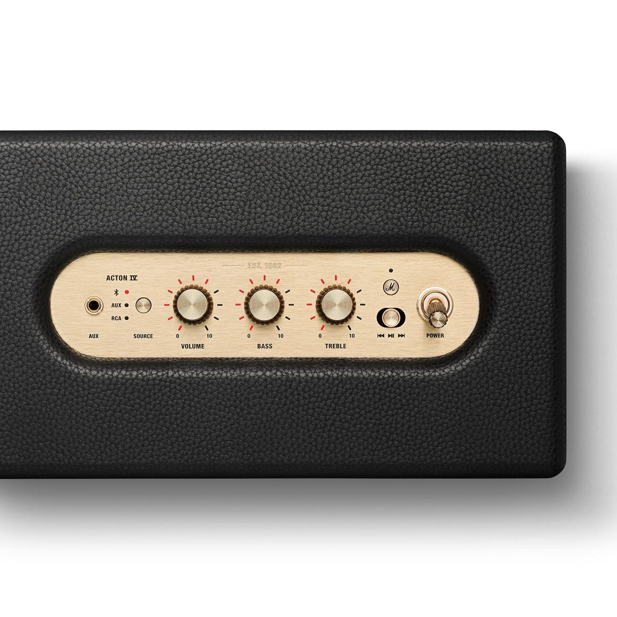 Marshall Acton IV Wired Connectivity Stereo Home Speakers with Bluetooth 5.3 LE & RCA or 3.5mm Input – Black Marshall