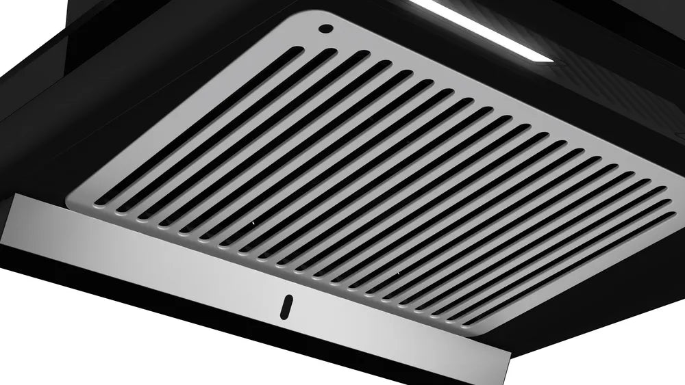 Bosch  DWHA68G60I 60 cm Self Clean Technology glass Kitchen Chimney (HOOD , Oil collector Filter technology, Touch Control, Black) Mahajan Electronics Online