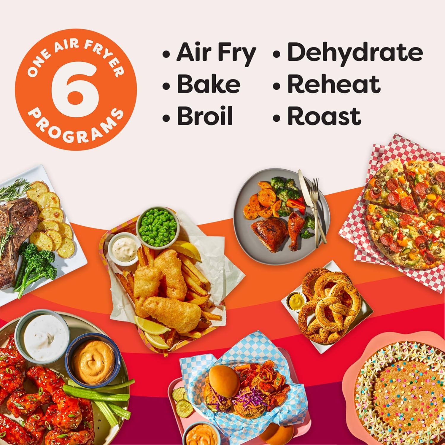 Instant Pot Air Fryer, Vortex 6 Litre, Touch Control Panel, 360° EvenCrisp Technology, Uses 95% less Oil, 6-in-1 Appliance:Air Fry, Roast, Grill, Bake, Reheat& Dehydrate (Vortex 6 Litre) 1500 W Silver Mahajan Electronics Online