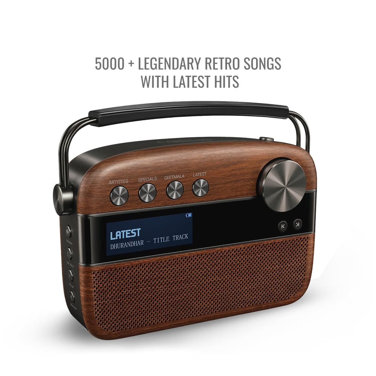 Saregama Carvaan 3.0 Hindi Legends to Latest Music Player, Antique Oak SC230 Carvaan