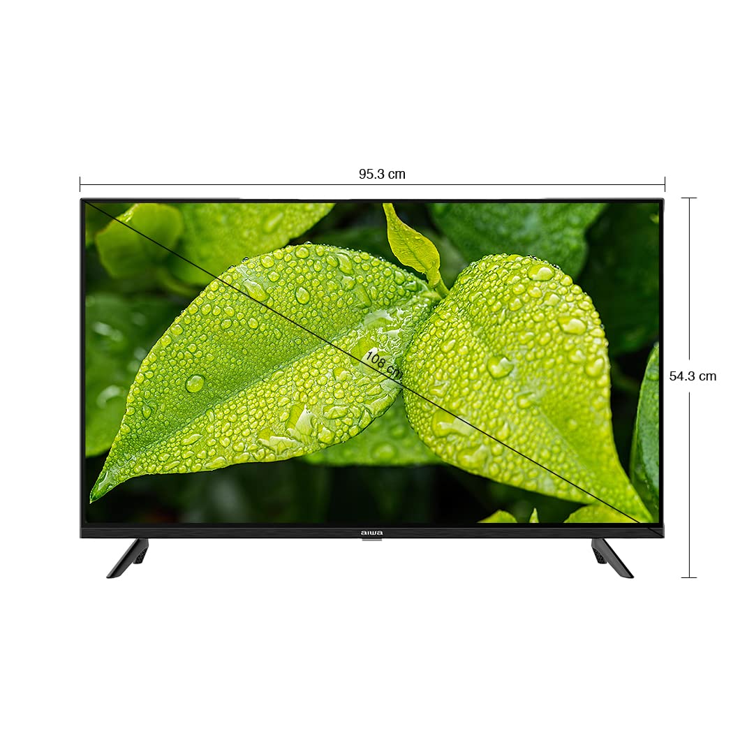 Aiwa AV43FHDX1 108 cm (43 inches) HD Smart LED TV (Black)  | COOLITA