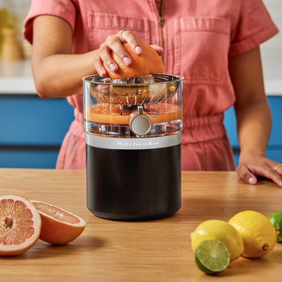 KitchenAid Go Cordless Citrus Juicer, Citrus Press with Reamer, Juice Container (Battery Sold Separately) KitchenAid