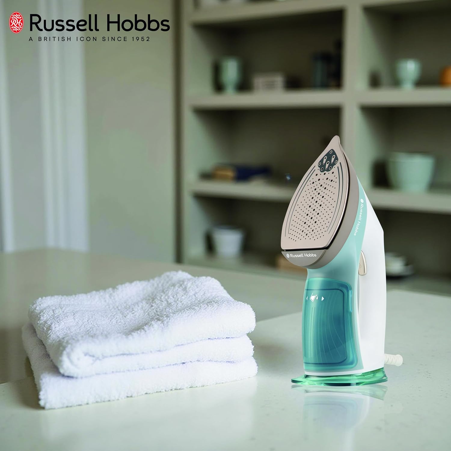 Russell Hobbs 1960W Handheld Garment Steamer RGS1960HANDY | Constant Powerful Steam Flow Vertical & Horizontal Steaming | Kills 99.9%* Bacteria, Eco & Boost Modes, Fast heat up | 2 Years Warranty Mahajan Electronics Online