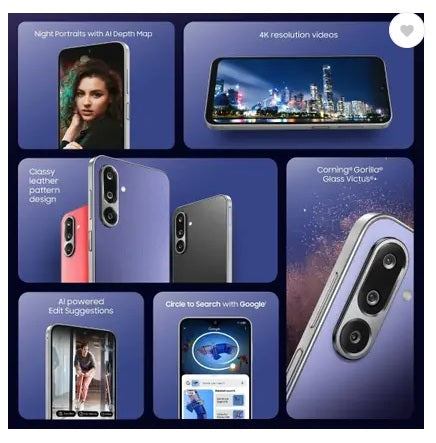 Samsung Galaxy F36 5G (Violet, 128 GB)  (6 GB RAM) Mahajan Electronics Online