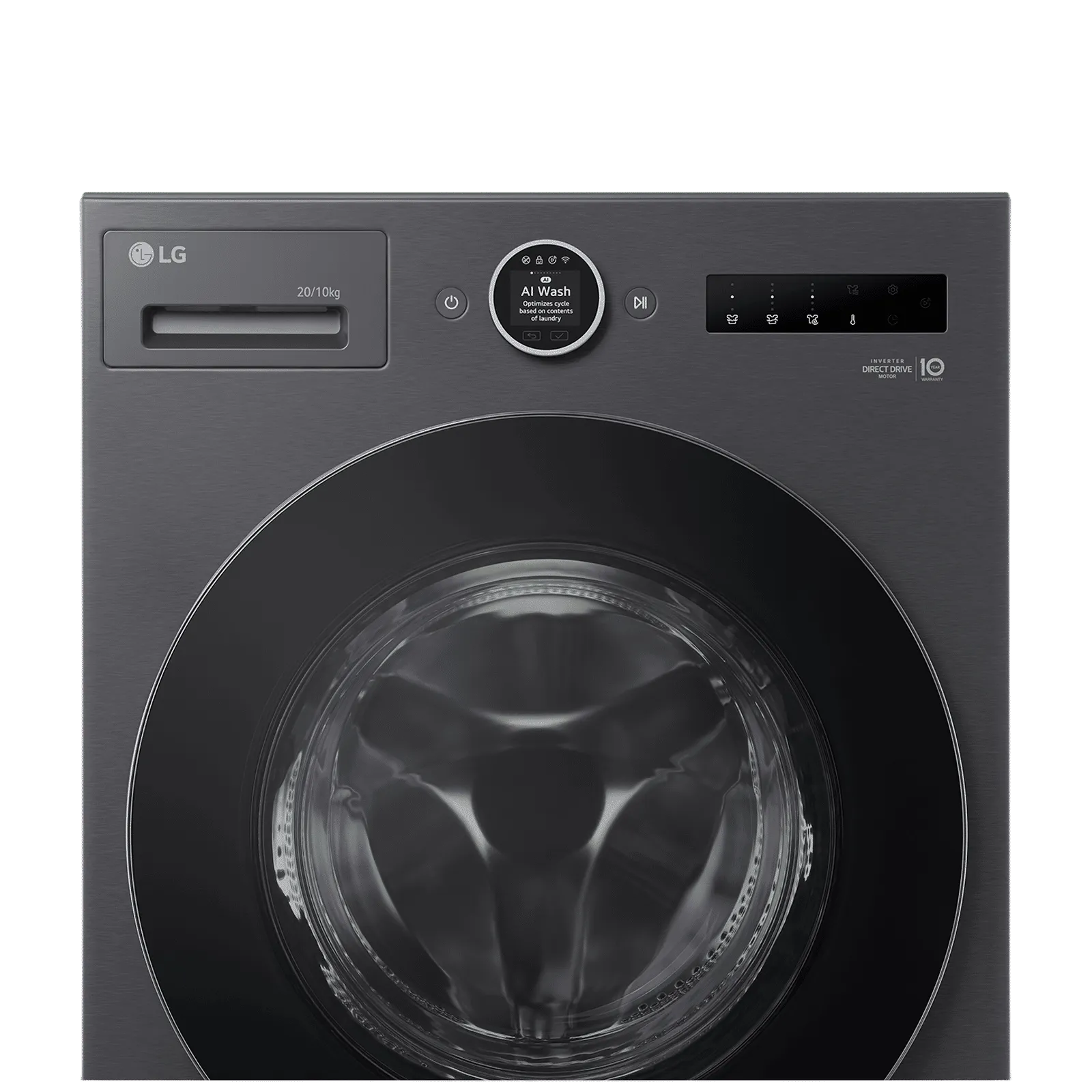 LG 20/10 kg Wi-Fi Inverter Fully Automatic Front Load Washing Machine (VX Series, FDX92010A9K.AEBQEIL, Essence Black, Mahajan electronics online