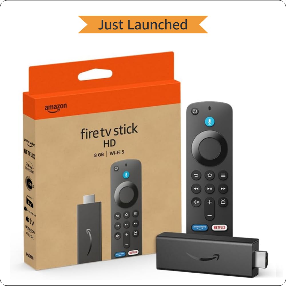 All-new Amazon Fire TV Stick HD, Alexa Voice Remote with TV power & volume controls, full HD streaming device Mahajan Electronics online