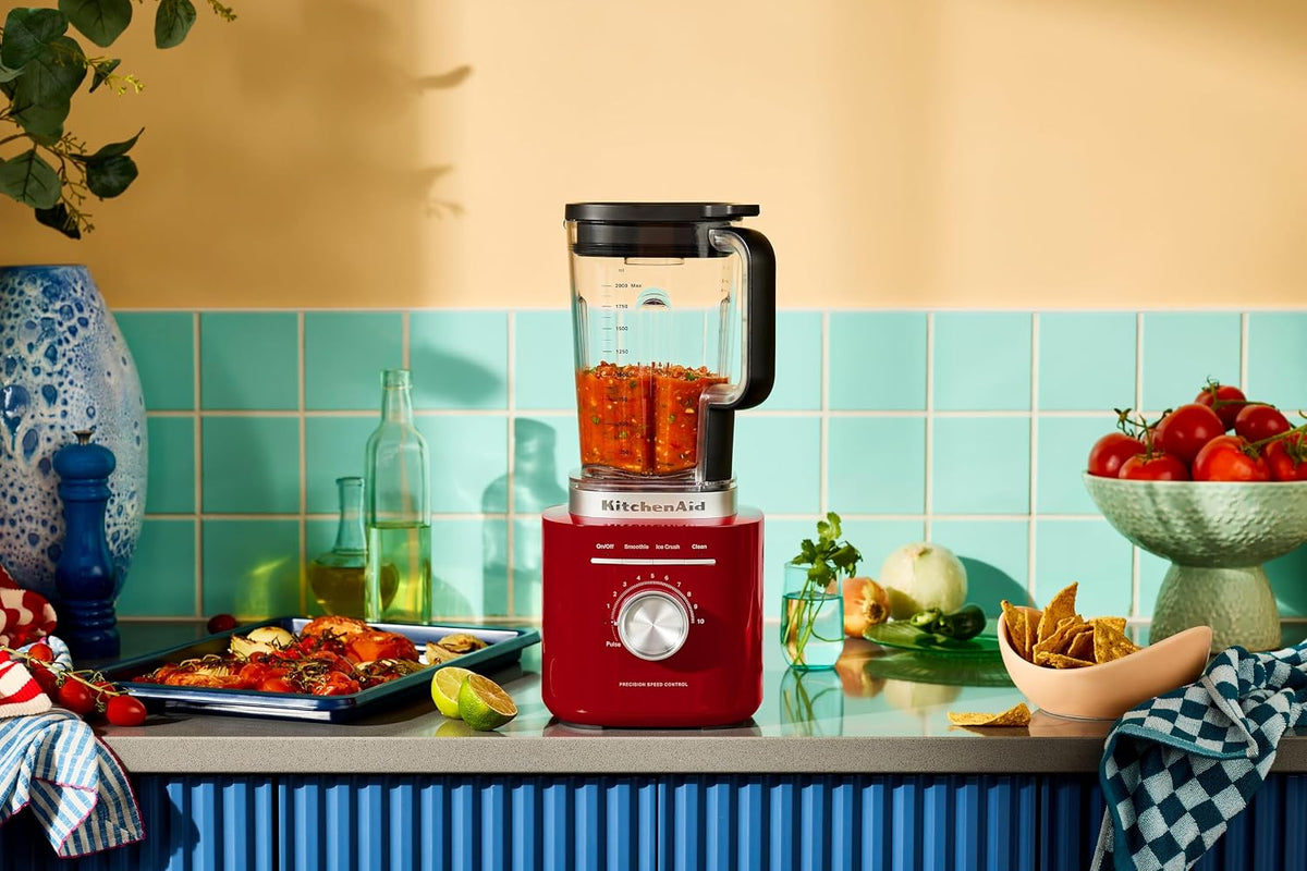 KitchenAid K200 Pure Power Blender, 2L BPA-Free Plastic Jar, Variable Speed Control with 10 Speeds, Smoothie, Ice Crush & Clean Cycle, Empire Red KitchenAid
