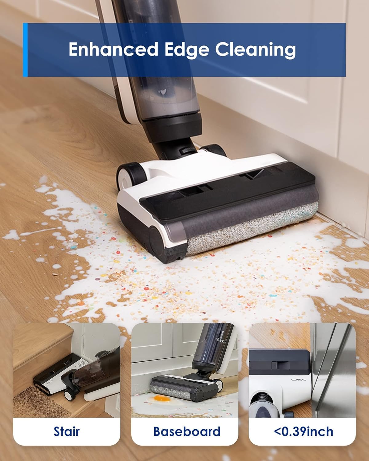 Tineco S5 Combo Cordless Wet & Dry Vacuum Cleaner, Converts to Handvac, Lightweight & Self-Propelled, Hands-Free Self-Cleaning, iLoop Smart Sensor, Tough Stain Removal, Auto Floor Washer Mahajan Electronics Online