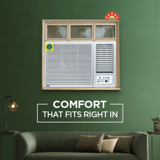 Carrier 19K ESTRELLA GXI (CIW19EC5R36F0) 1.5Ton 5 Star Window Inverter AC (Copper, Dust Filter & Turbo Mode, White) Mahajan Electronics Online