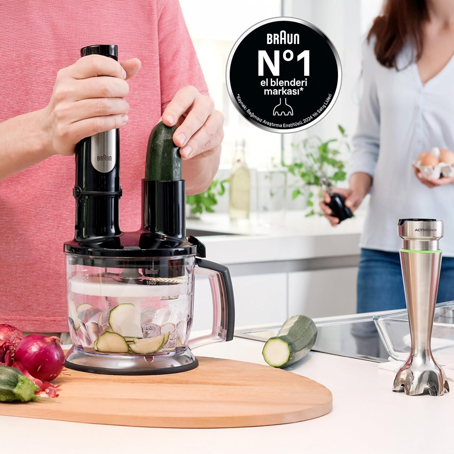 Braun MQ7075X MultiQuick 7 Hand Blender 1000W with Beaker, 1.5L Food Processor, Whisk, ActiveBlade, Easy SmartSpeed, PowerBell Plus, SplashControl for Dough Making, Chopping, Masala Grinding, Smoothie Mahajan Electronics Online