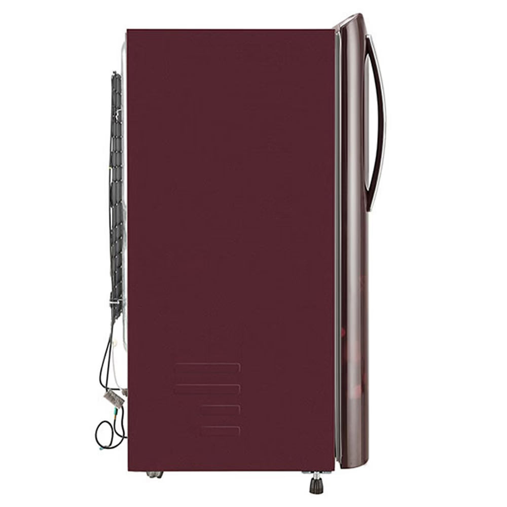 LG GL-B211HSBD, 201 Ltrs 3 Star Inverter Direct Cool Single Door Refrigerator,  Scarlet Bloom Mahajan Electronics Online