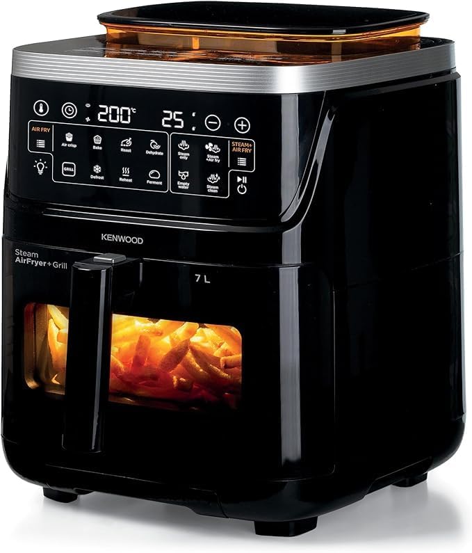 Kenwood HFS92.000BK 3-in-1 Air Fryer and Steamer with Window, 7 Liter Capacity Mahajan Electronics Online